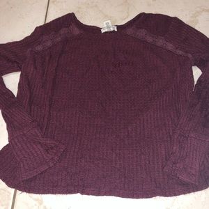 Full Tilt Maroon Sweater